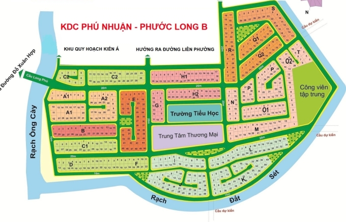 Chủ cần bán đất nền KDC Phú Nhuận, DT 270m2, giá 70tr/m2, đón nắng, phường PLB, TP.Thủ đức