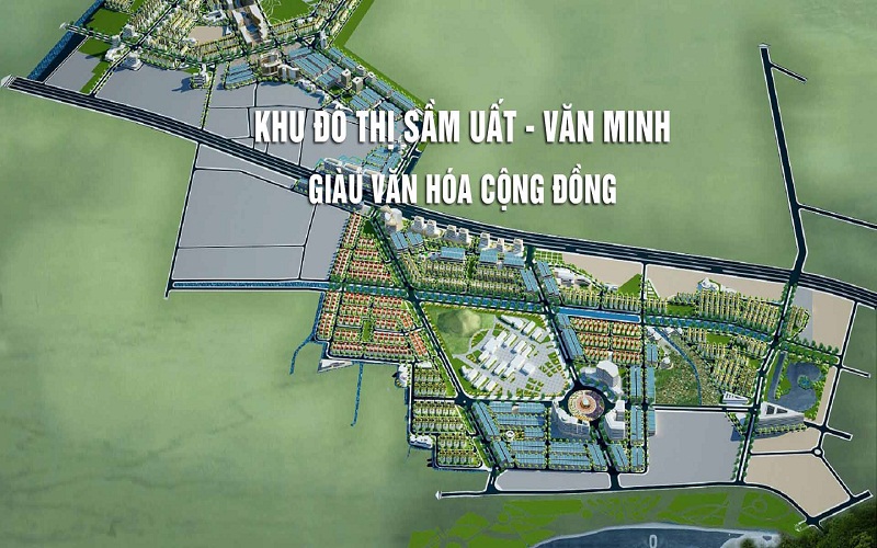 Phối cảnh tổng thể dự án Khu đô thị Mỹ Trung tại TP. Nam Định