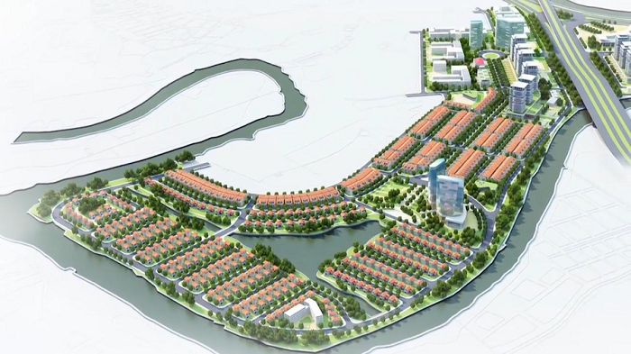 Phối cảnh tổng thể dự án Khu đô thị Việt Đức Legend City