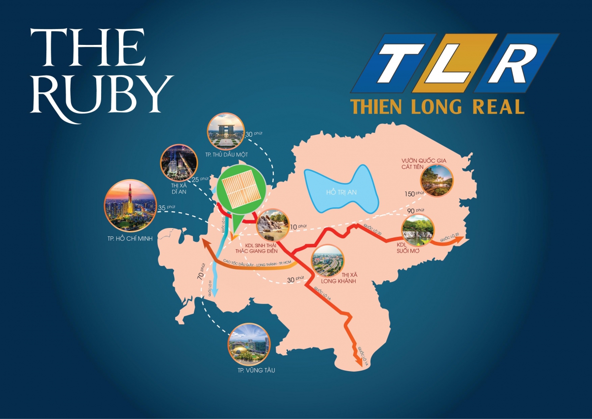 Vị trí dự án Khu dân cư The Ruby Tam Phước